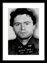 Ted Bundy Mug Shot 1980 Vertical  - Framed Print