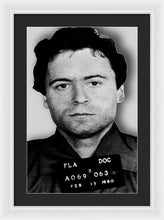Ted Bundy Mug Shot 1980 Vertical  - Framed Print