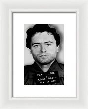 Ted Bundy Mug Shot 1980 Vertical  - Framed Print