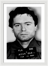 Ted Bundy Mug Shot 1980 Vertical  - Framed Print