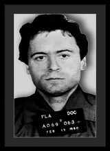 Ted Bundy Mug Shot 1980 Vertical  - Framed Print