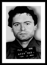 Ted Bundy Mug Shot 1980 Vertical  - Framed Print