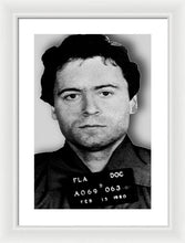 Ted Bundy Mug Shot 1980 Vertical  - Framed Print
