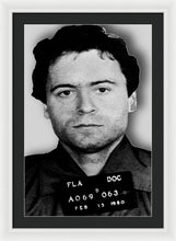 Ted Bundy Mug Shot 1980 Vertical  - Framed Print