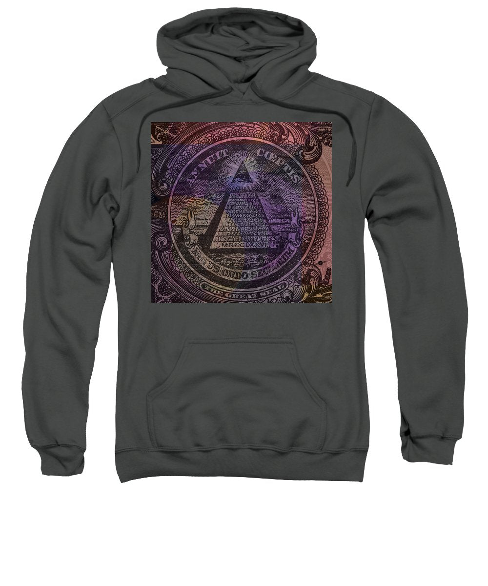 The Color Of Mason Money Close Up 1 Dollar Us 1 - Sweatshirt