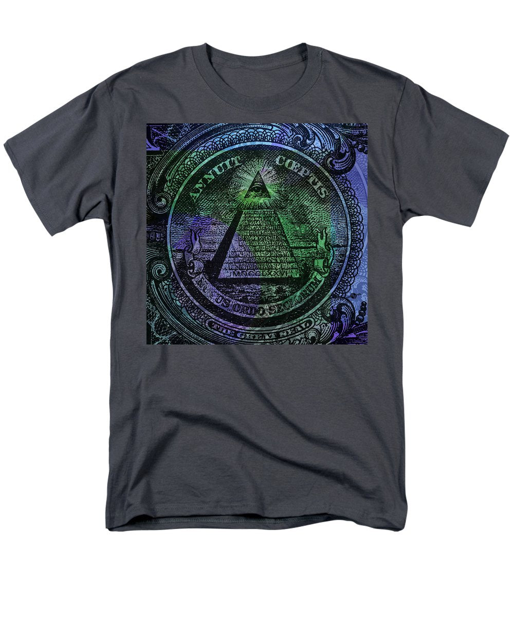 The Color Of Mason Money Close Up 1 Dollar Us 2 - Men's T-Shirt  (Regular Fit)