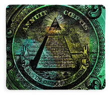 The Color Of Mason Money Close Up 1 Dollar Us 4 - Blanket