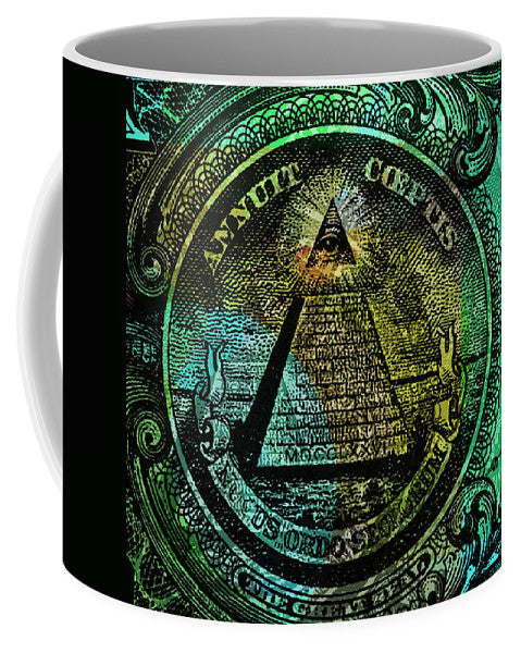 The Color Of Mason Money Close Up 1 Dollar Us 4 - Mug