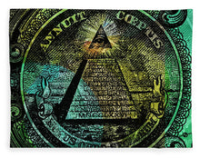 The Color Of Mason Money Close Up 1 Dollar Us 4 - Blanket