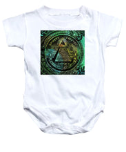 The Color Of Mason Money Close Up 1 Dollar Us 4 - Baby Onesie