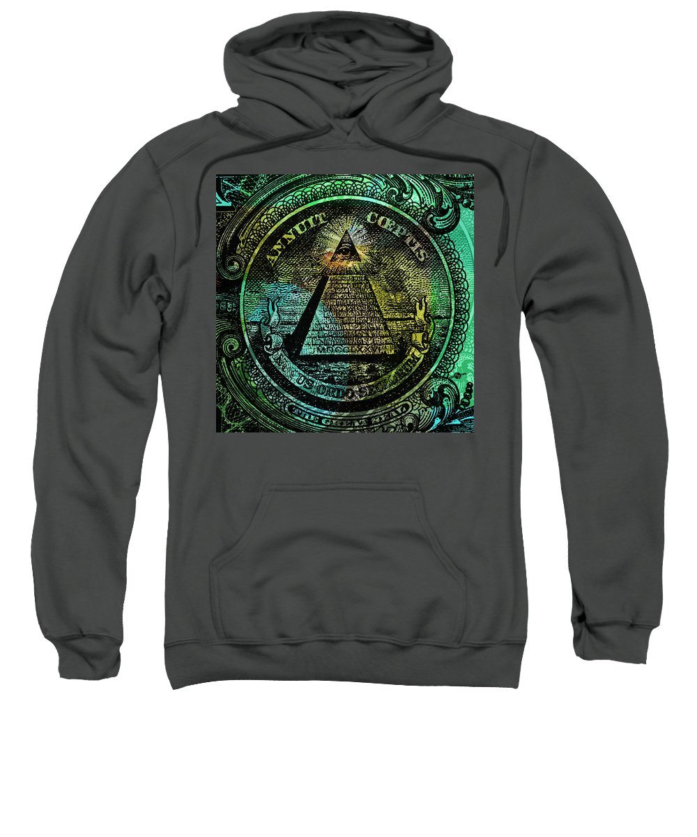 The Color Of Mason Money Close Up 1 Dollar Us 4 - Sweatshirt