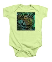 The Color Of Mason Money Close Up 1 Dollar Us 4 - Baby Onesie