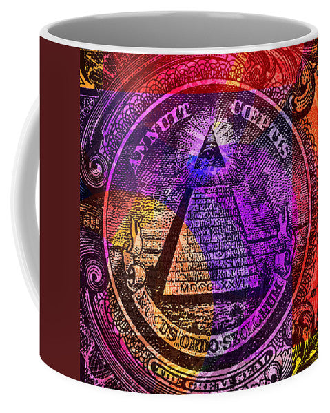The Color Of Mason Money Close Up 1 Dollar Us 5  - Mug