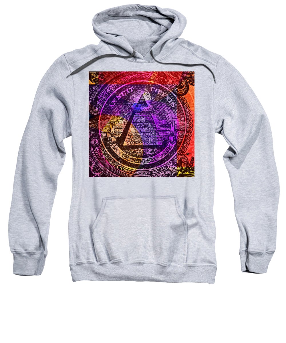 The Color Of Mason Money Close Up 1 Dollar Us 5  - Sweatshirt