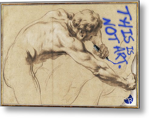 This Is Not Art 3 - Metal Print
