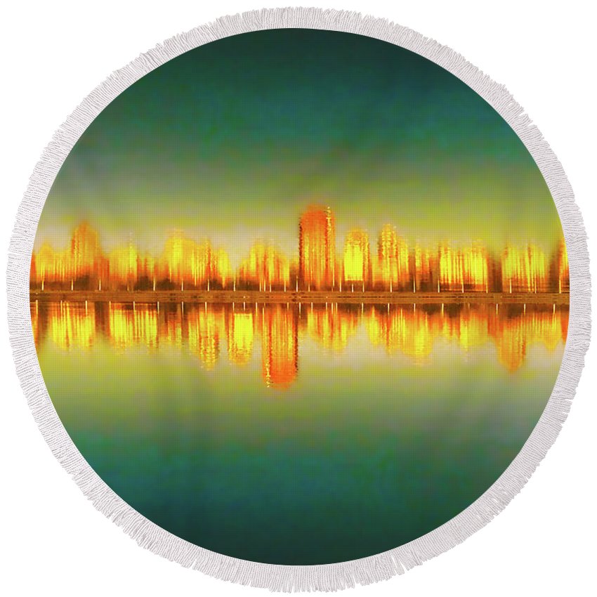 To Be - Round Beach Towel