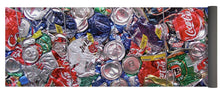Trashed Cans Painting Over Photo - Yoga Mat