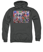Trashed Cans Painting Over Photo - Sweatshirt