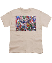 Trashed Cans Painting Over Photo - Youth T-Shirt