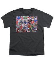 Trashed Cans Painting Over Photo - Youth T-Shirt