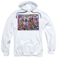 Trashed Cans Painting Over Photo - Sweatshirt