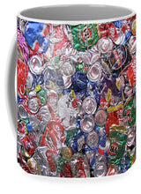 Trashed Cans Painting Over Photo - Mug