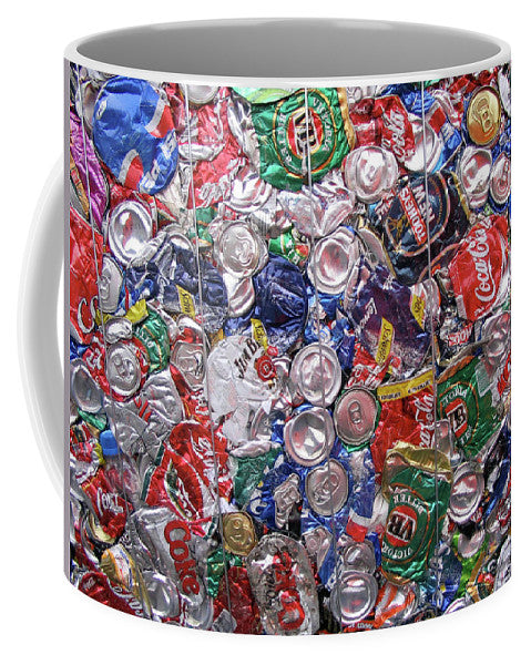 Trashed Cans Painting Over Photo - Mug