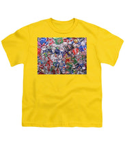 Trashed Cans Painting Over Photo - Youth T-Shirt