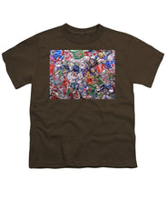 Trashed Cans Painting Over Photo - Youth T-Shirt