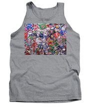 Trashed Cans Painting Over Photo - Tank Top