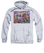 Trashed Cans Painting Over Photo - Sweatshirt