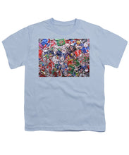 Trashed Cans Painting Over Photo - Youth T-Shirt