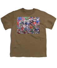 Trashed Cans Painting Over Photo - Youth T-Shirt