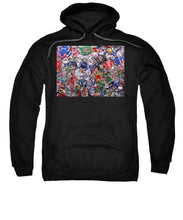 Trashed Cans Painting Over Photo - Sweatshirt