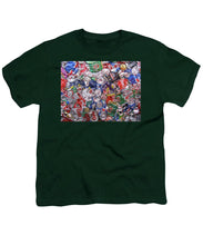 Trashed Cans Painting Over Photo - Youth T-Shirt