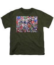 Trashed Cans Painting Over Photo - Youth T-Shirt