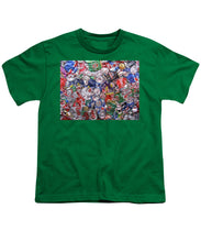 Trashed Cans Painting Over Photo - Youth T-Shirt