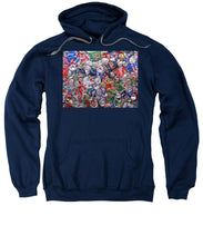 Trashed Cans Painting Over Photo - Sweatshirt