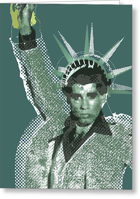 Travolta Liberty - Greeting Card