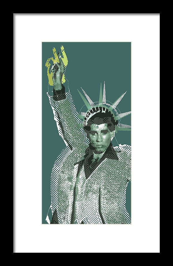 Travolta Liberty - Framed Print