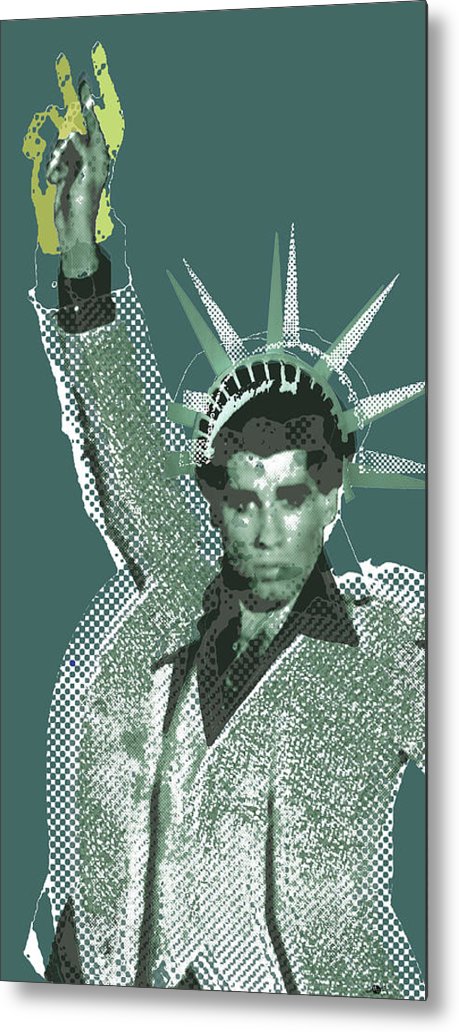 Travolta Liberty - Metal Print