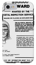 Unabomber Ted Kaczynski Wanted Poster 1 - Phone Case