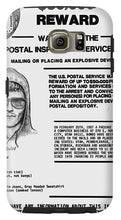 Unabomber Ted Kaczynski Wanted Poster 1 - Phone Case