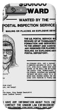 Unabomber Ted Kaczynski Wanted Poster 1 - Phone Case
