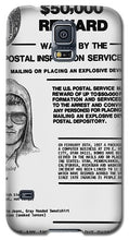 Unabomber Ted Kaczynski Wanted Poster 1 - Phone Case