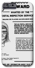 Unabomber Ted Kaczynski Wanted Poster 1 - Phone Case