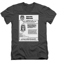 Unabomber Ted Kaczynski Wanted Poster 1 - Men's V-Neck T-Shirt