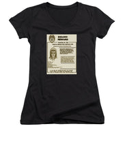 Unabomber Ted Kaczynski Wanted Poster 2 - Women's V-Neck (Athletic Fit)