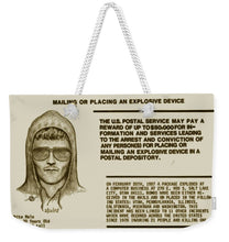 Unabomber Ted Kaczynski Wanted Poster 2 - Weekender Tote Bag