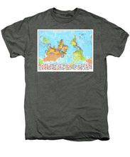 Upside Down Map Perspective - Men's Premium T-Shirt